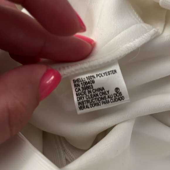 Tahari ASL white romper size 6 - Picture 5 of 5